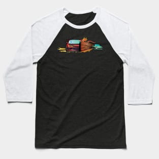 Drifting Car Baseball T-Shirt